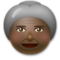 Old Woman - Black emoji on LG